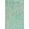 Homeroots 47 x 31 in. Teal Polypropylene Rug 375213